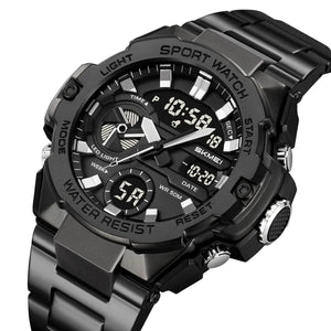 SKMEI 2404 Analog Digital Sports Watch - Black