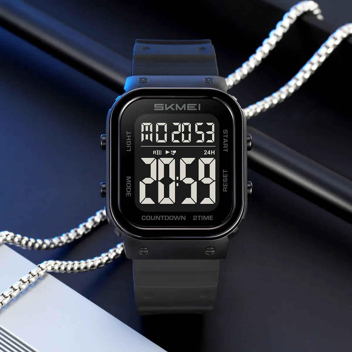 SKMEI 2437 Digital Sports Watch - Black
