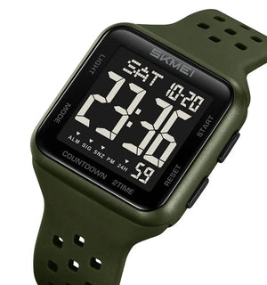SKMEI 2440 Digital Sports Watch - ArmyGreen