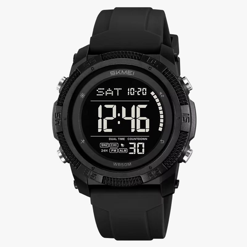 SKMEI 2449 Digital Sports Watch - Black/Black