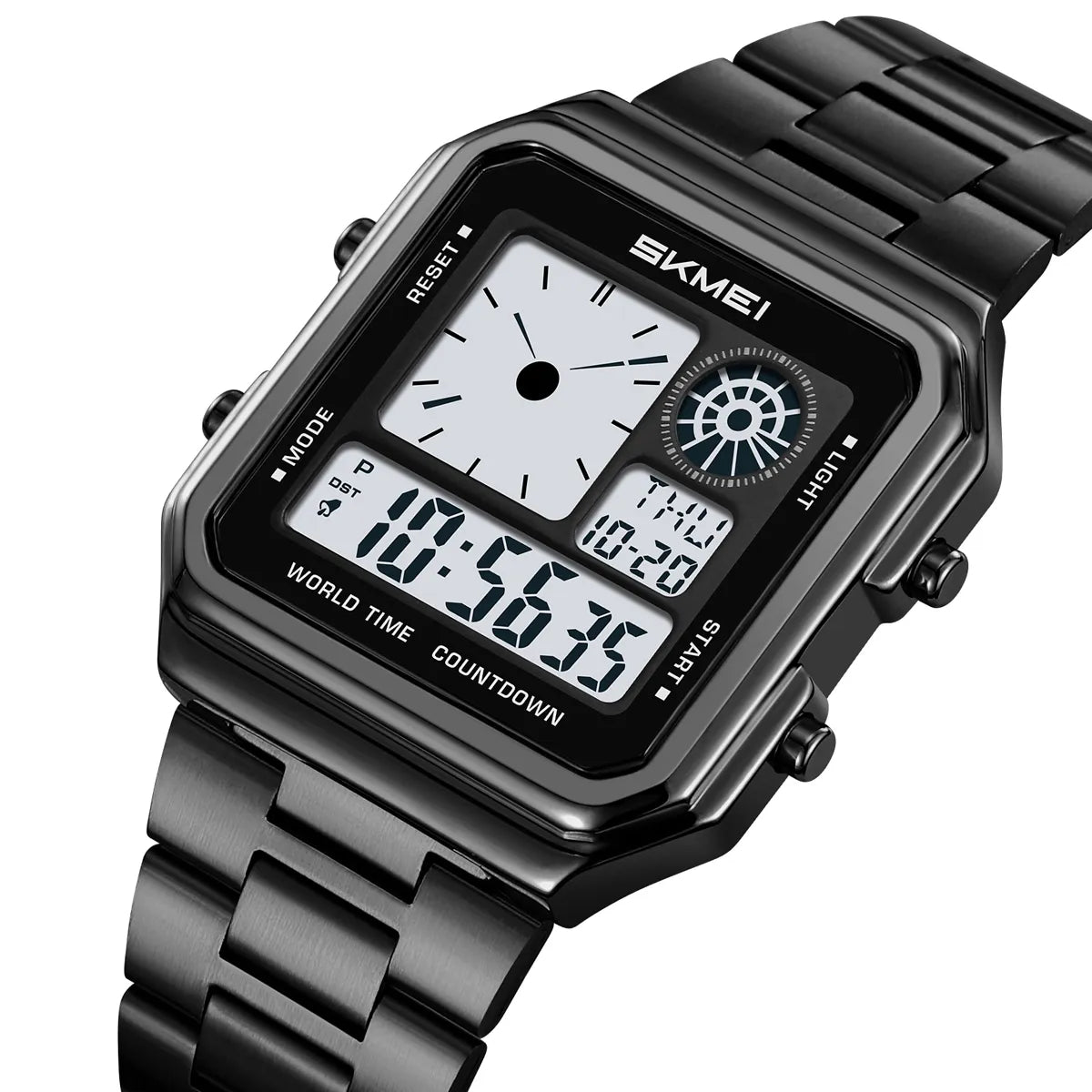 SKMEI 2451 Digital World Time Watch - Black - Skmei Watches – Skmei Watches
