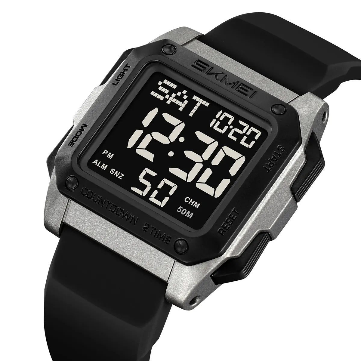SKMEI 2454 Digital Sports Watch - Titanium