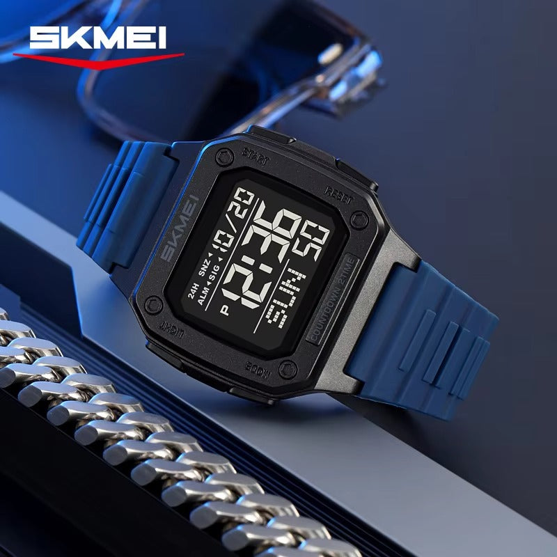 SKMEI 2456 Digital Sports Watch - Blue