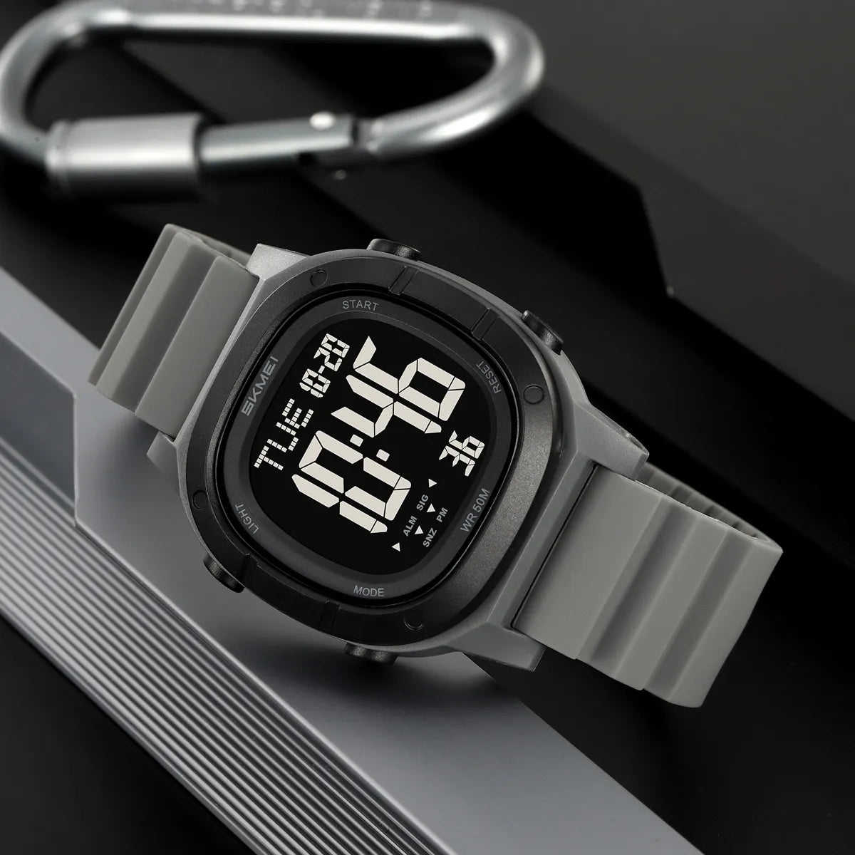 SKMEI 2483 Digital Sports Watch - Grey
