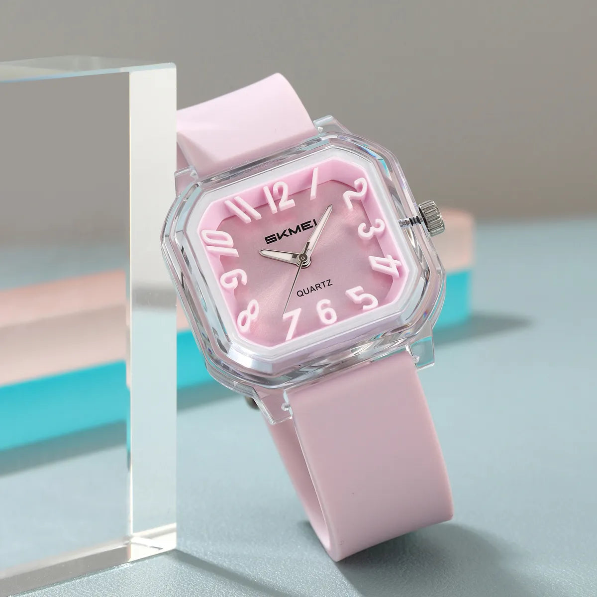 SKMEI 2484 Women Quartz movement Wristwatches For Students - light purple