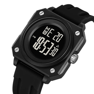 SKMEI 2488 Digital Sports Watch - Black/Black