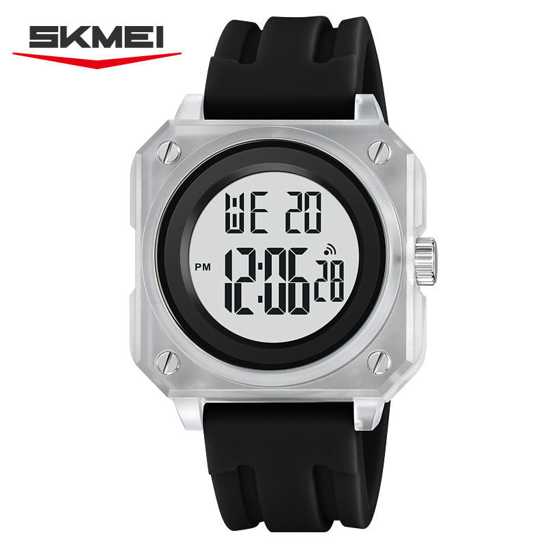 SKMEI 2488 Digital Sports Watch - White/Black
