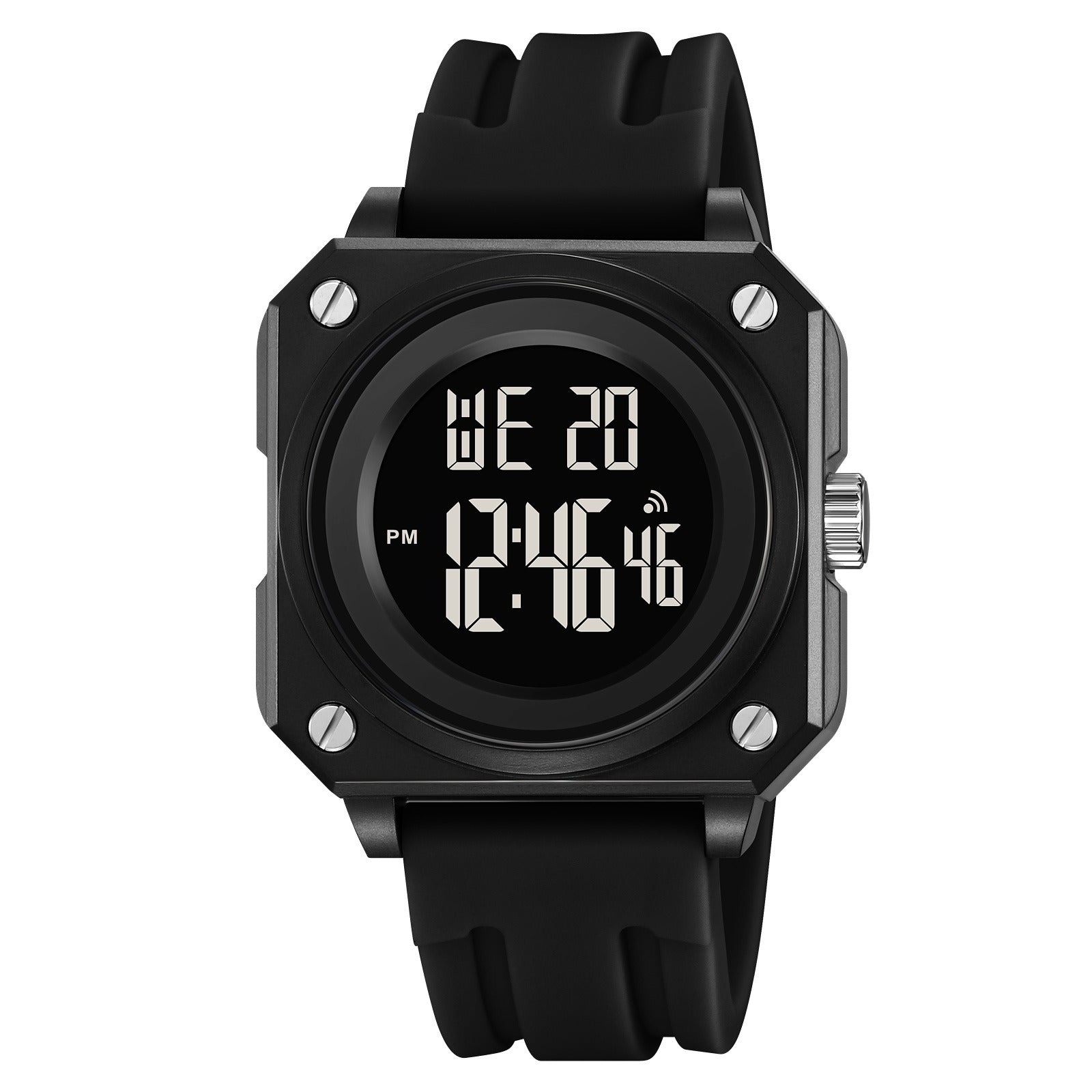 SKMEI 2488 Digital Sports Watch - Black/Black