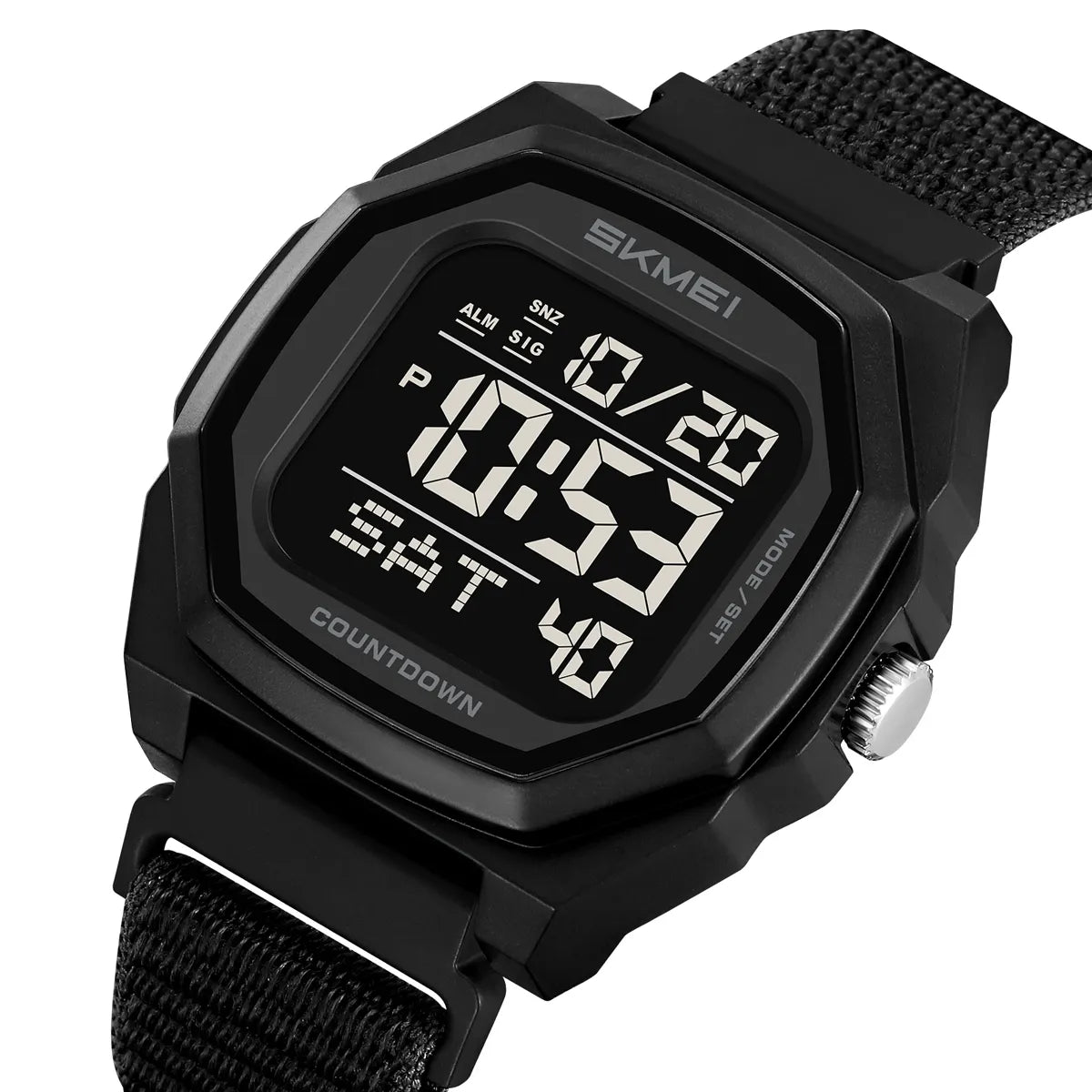SKMEI 2495 Digital Sports Watch - Black/Nylon