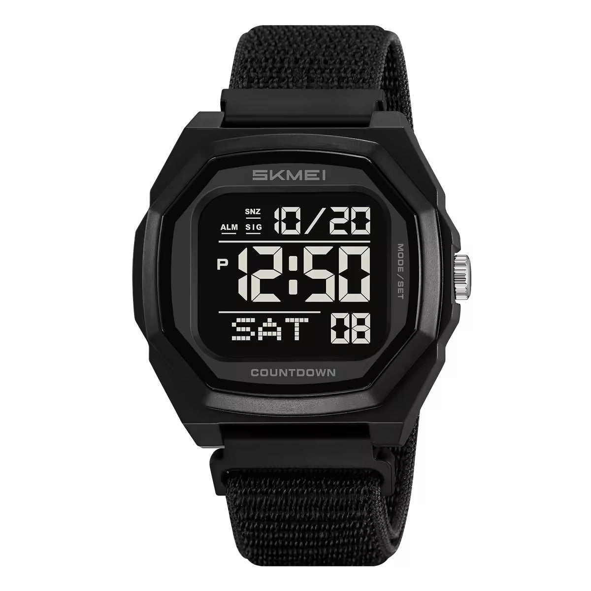 SKMEI 2495 Digital Sports Watch - Black/Nylon