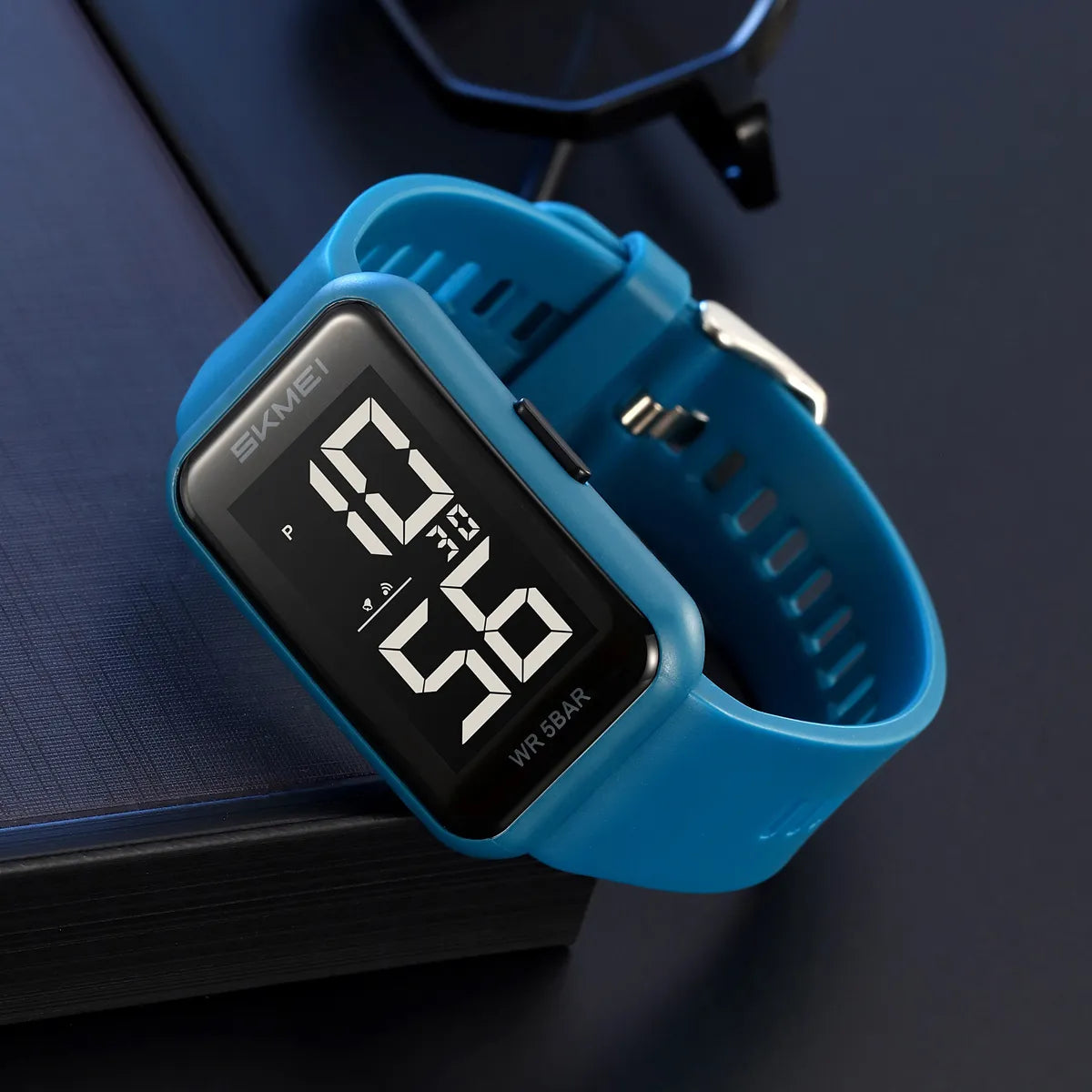 SKMEI 2510 Slim Digital Watch - lake blue