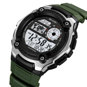 SKMEI 2517 Digital Sports Multifunction Watch - ArmyGreen