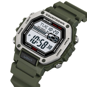 SKMEI 2522 Digital Dual Time Sports Watch - ArmyGreen