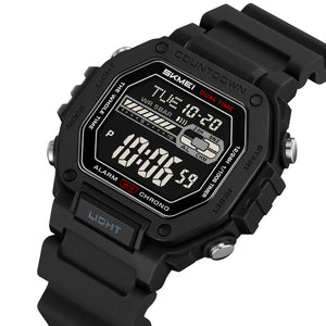 SKMEI 2523 Digital Sports Watch - Black/Black