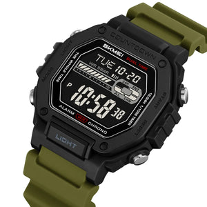 SKMEI 2523 Digital Sports Watch - ArmyGreen