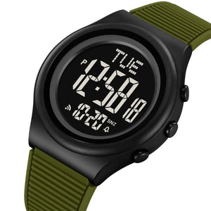 SKMEI 2536 Digital Sports Watch - ArmyGreen