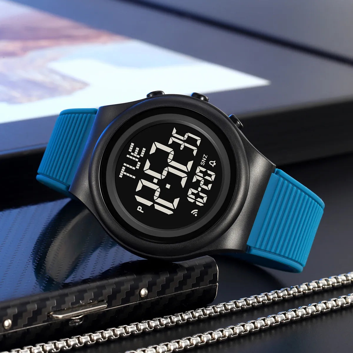 SKMEI 2536 Digital Sports Watch - Blue