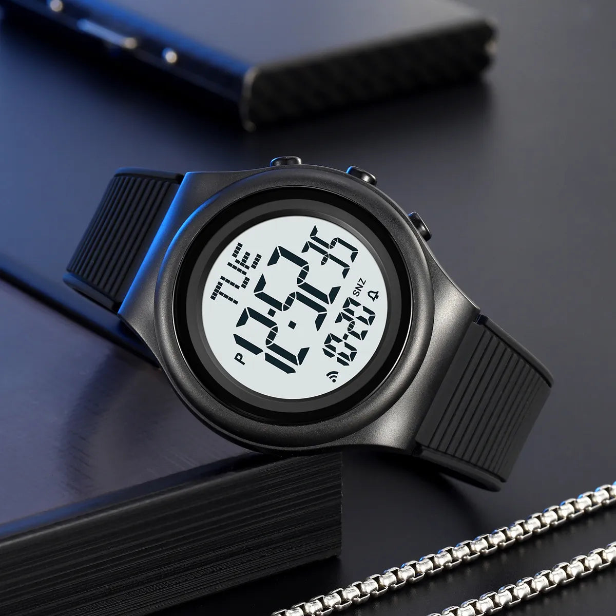 SKMEI 2536 Digital Sports Watch - Black/White