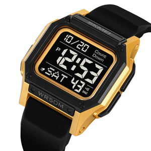 SKMEI 2537 Digital Sports Watch - Black/Gold