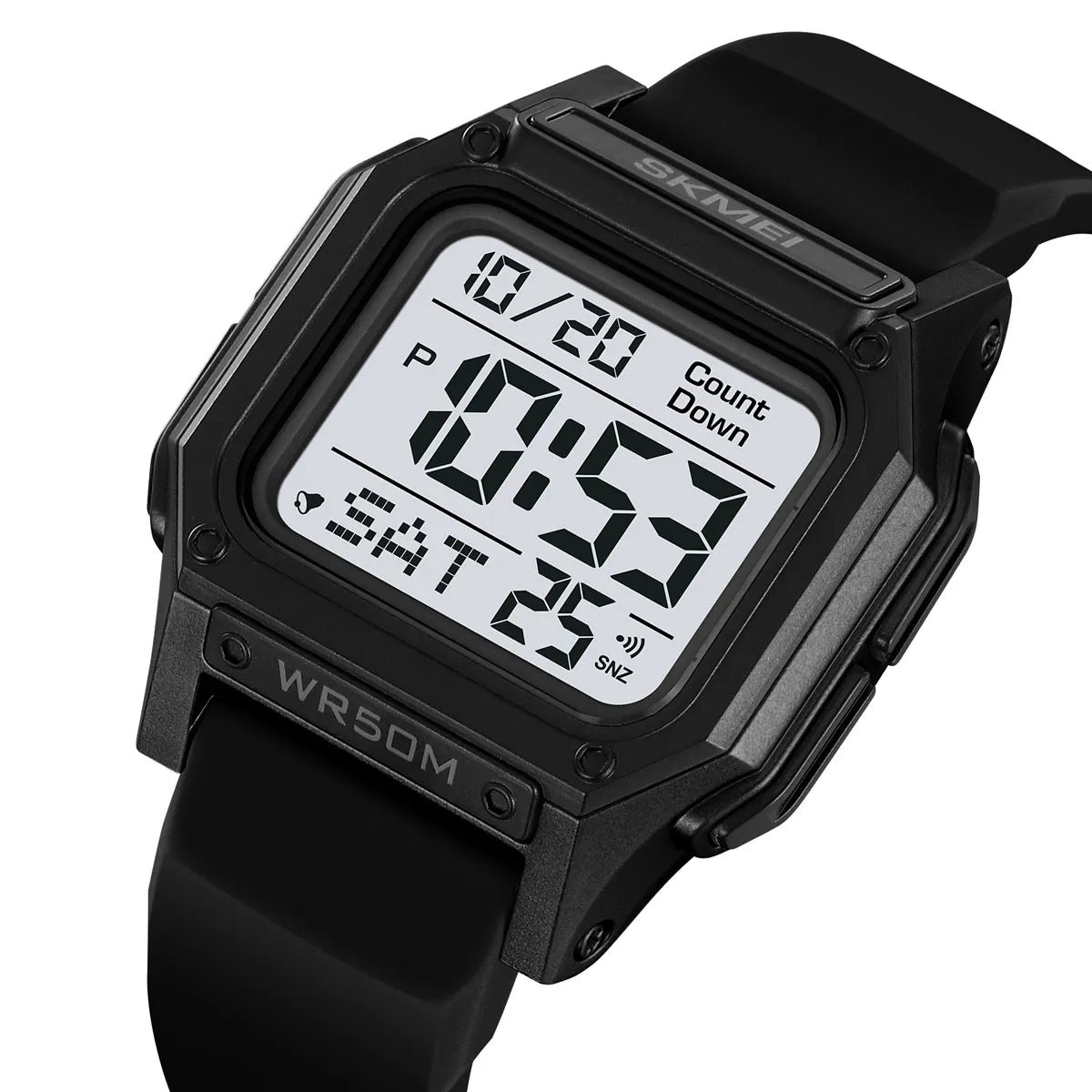 SKMEI 2537 Digital Sports Watch - Black/White