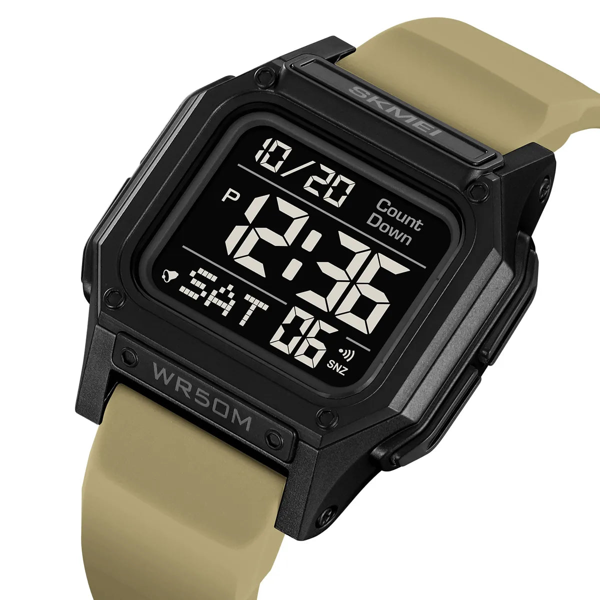 SKMEI 2537 Digital Sports Watch - Apricot