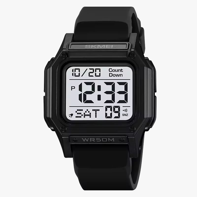 SKMEI 2537 Digital Sports Watch - Black/White