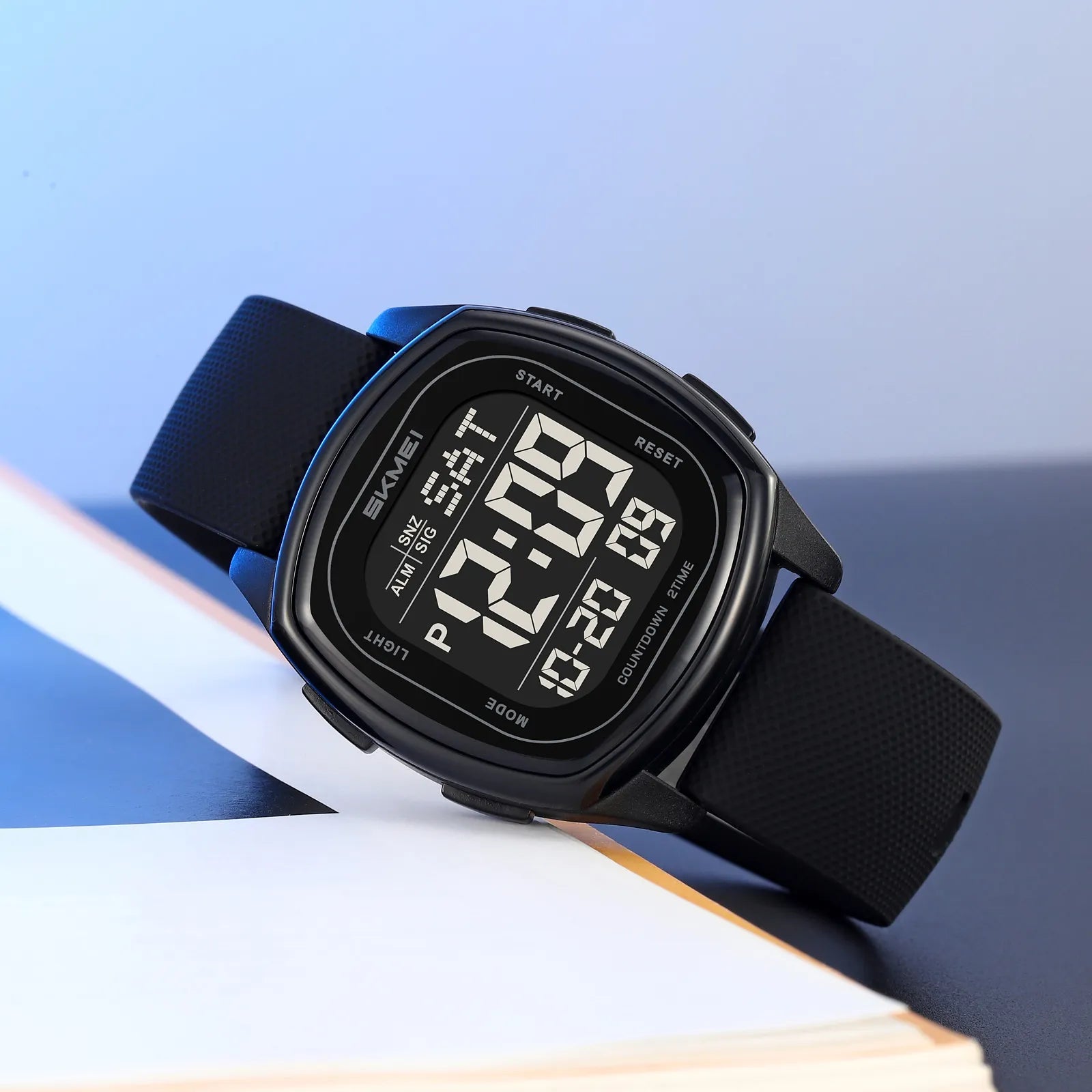 SKMEI 2541 Digital Sports Watch - Black/Black