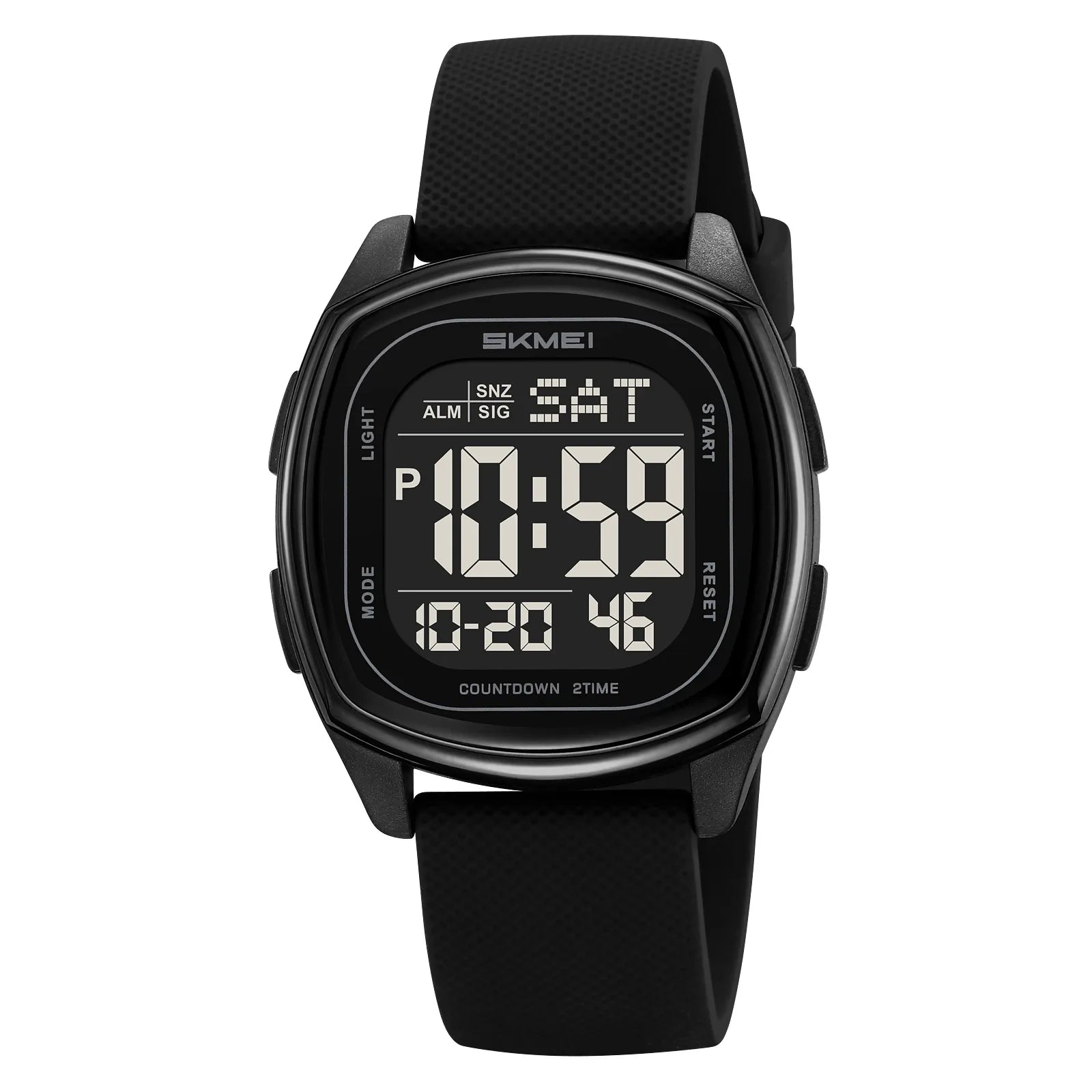 SKMEI 2541 Digital Sports Watch - Black/Black