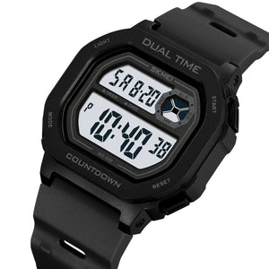 SKMEI 2543 Digital Sports Watch - Black/White