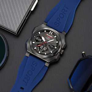 Skmei – 2418 – Bold Sports Edition Watch – Blue image 1