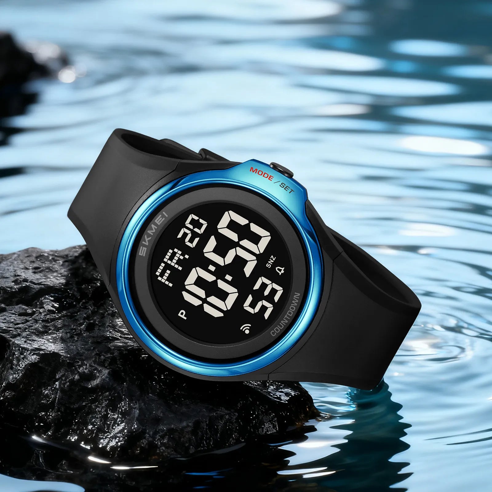SKMEI 2560 Digital Sports Watch - Black/Blue