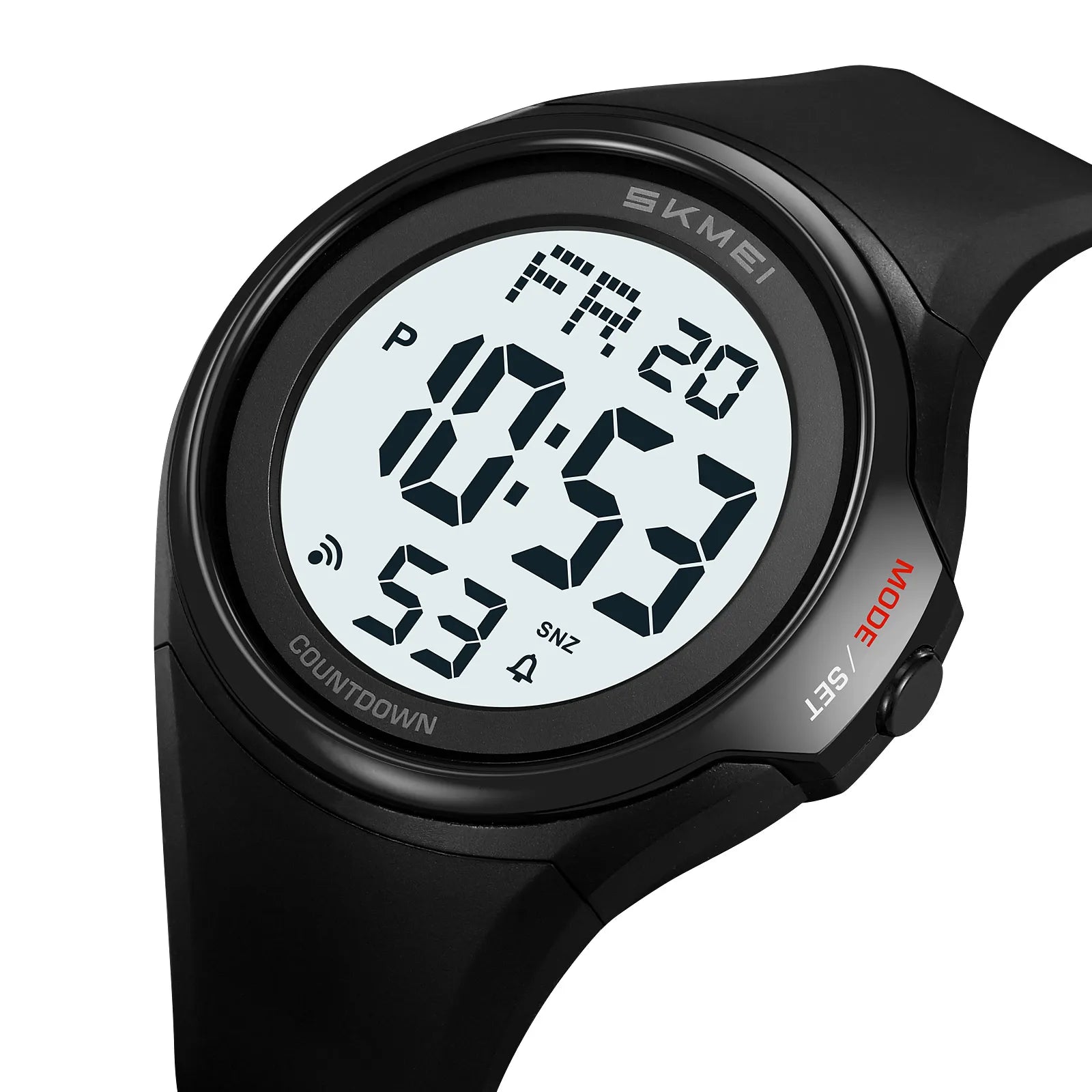 SKMEI 2560 Digital Sports Watch - Black/White