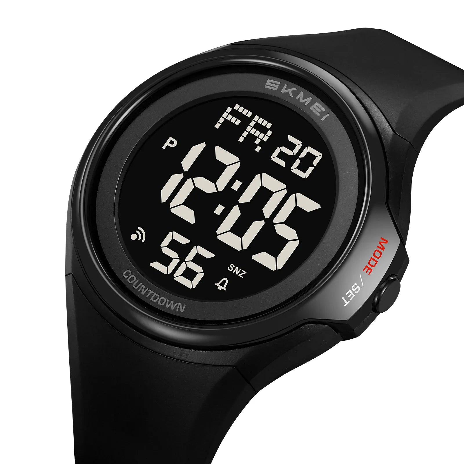 SKMEI 2560 Digital Sports Watch - Black/Black
