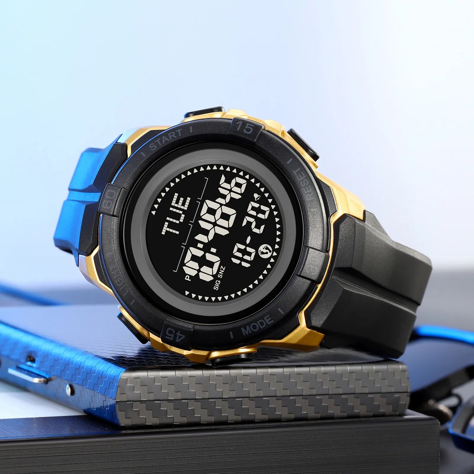 SKMEI 2564 Outdoor Digital Sports Watch - Black/Gold