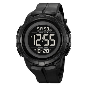 SKMEI 2565 Bold Golden Digital Sports Watch - Black