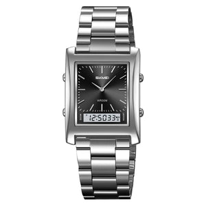SKMEI 2571 Dual Display Watch - Silver/Black