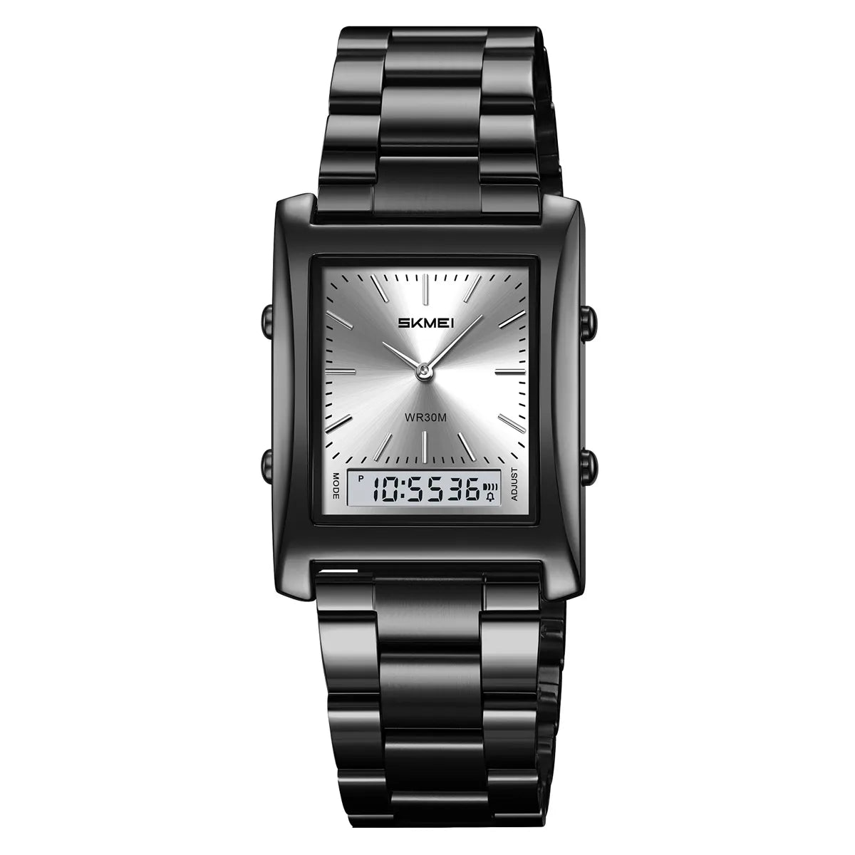 SKMEI 2571 Dual Display Watch - Black/Silver