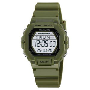 SKMEI 2573 Digital Sports Watch - ArmyGreen