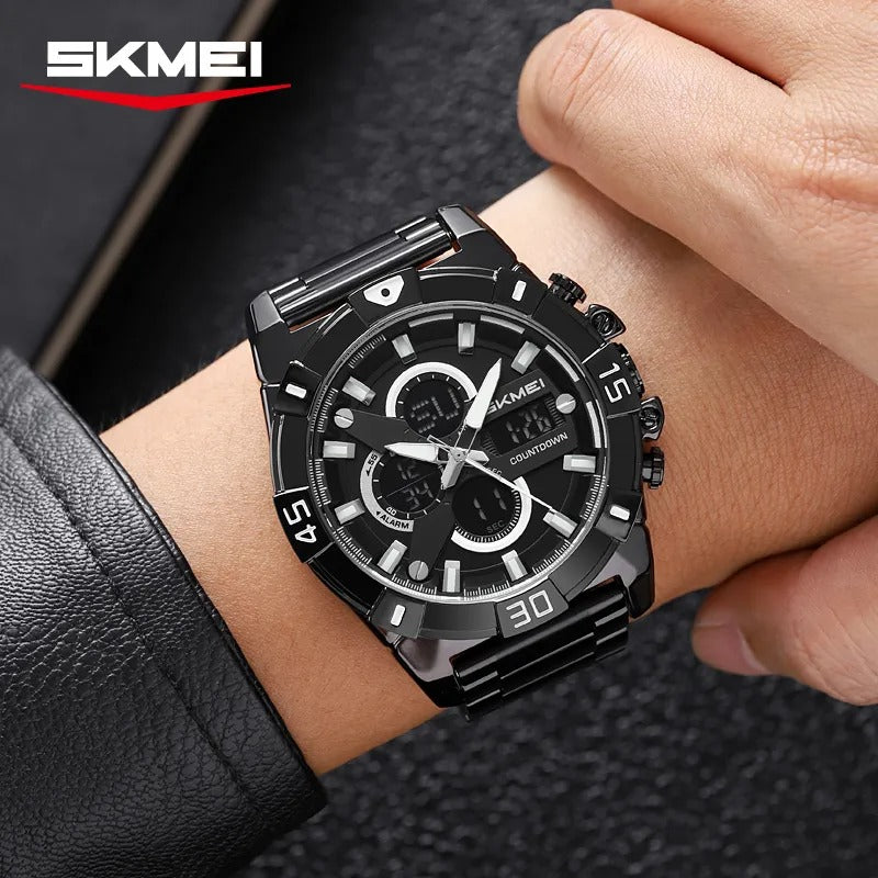 SKMEI 2593 Heavy Duty Digital Chronograph Sports Watch - black image 2
