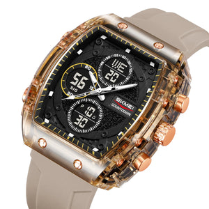 SKMEI 2602 Dual Display Sports Watch - Apricote