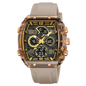 SKMEI 2603 Premium Multi-Time Digital Sports Watch - Apricot