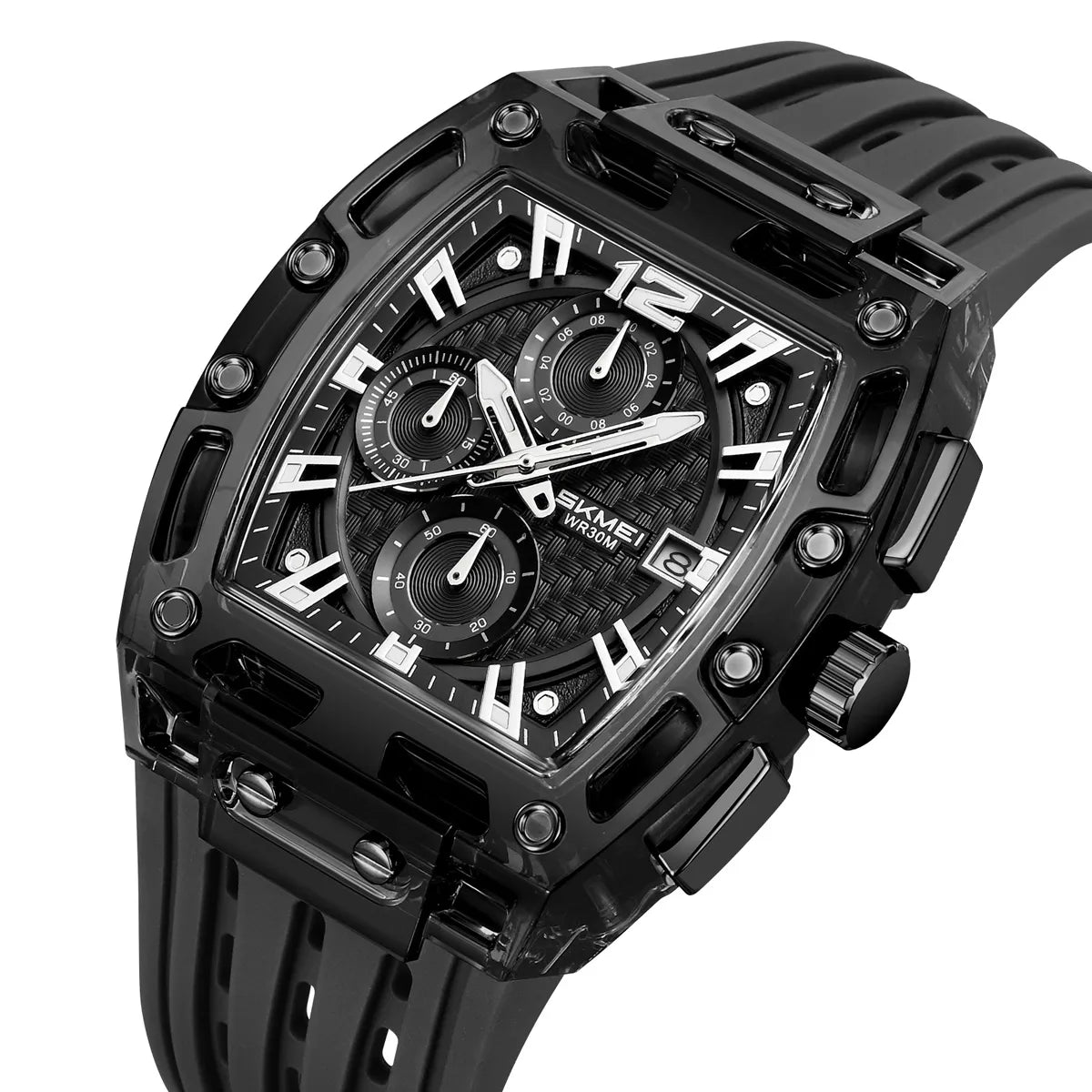 SKMEI 2606 Sport Chronograph Watch - Black