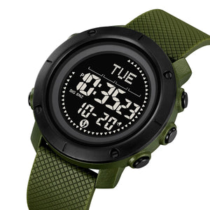 SKMEI 2620 Digital Outdoor Sports Watch - ArmyGreen/TPU