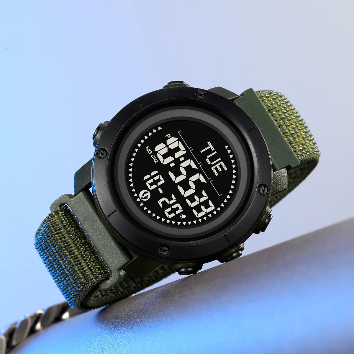 SKMEI 2620 Digital Outdoor Sports Watch - ArmyGreen/Nylon