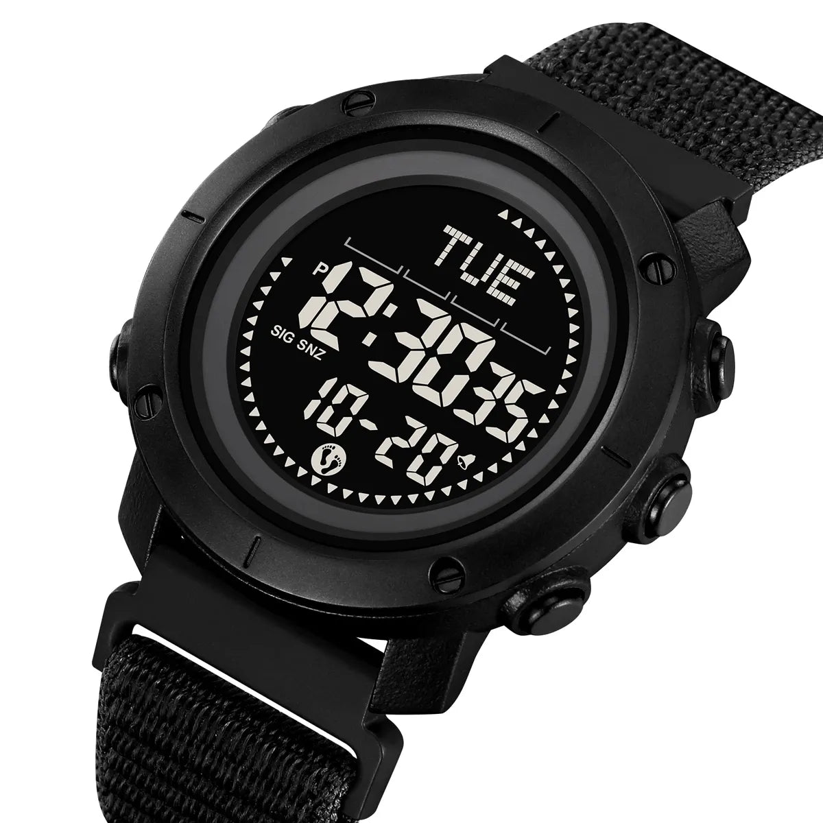 SKMEI 2620 Digital Outdoor Sports Watch - Black/Nylon