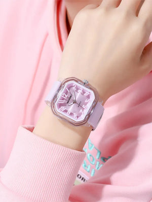 SKMEI - 2484 - Women Quartz movement Wristwatches For Students - light purple image 3