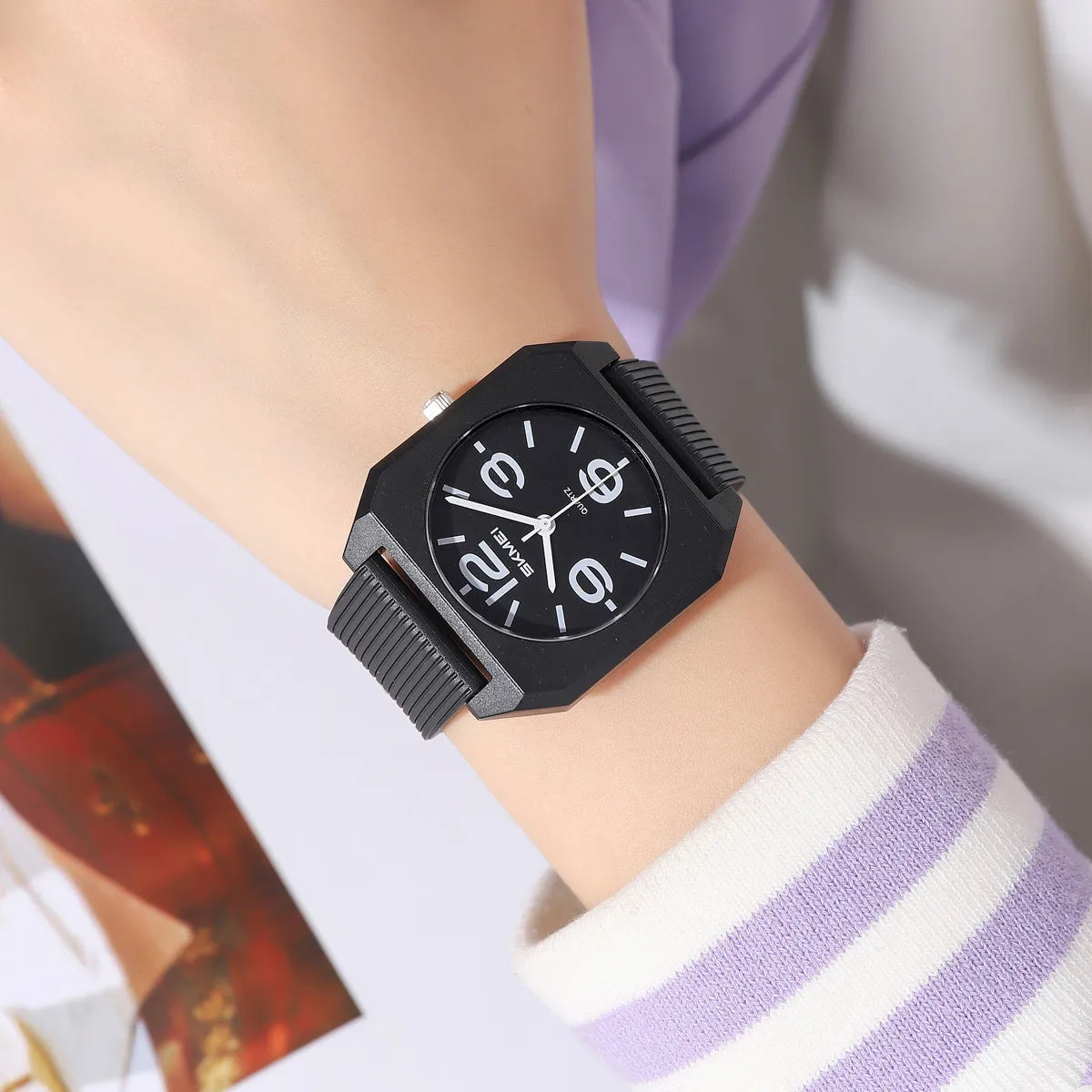 SKMEI 2642 Casual Quartz Watch - Black/Black