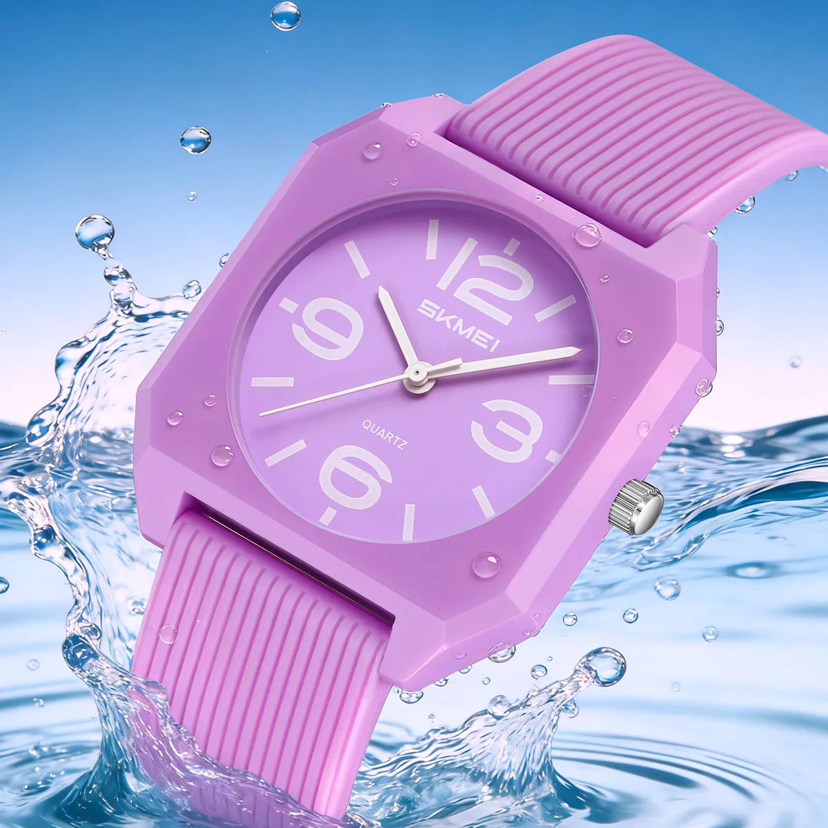 SKMEI 2642 Casual Quartz Watch - Purple