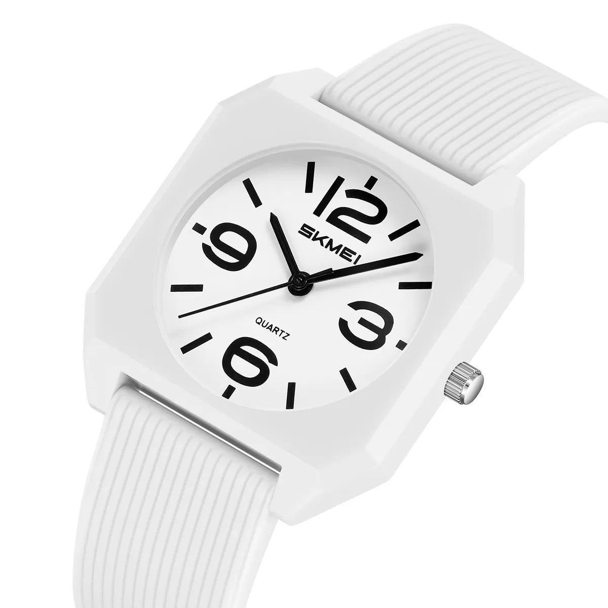 SKMEI 2642 Casual Quartz Watch - White