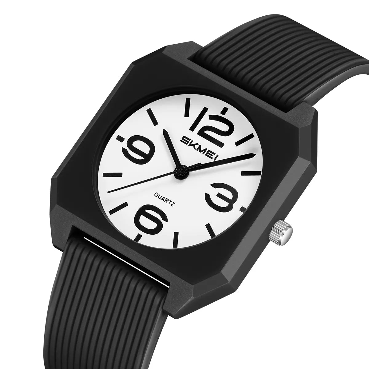 SKMEI 2642 Casual Quartz Watch - Black/White